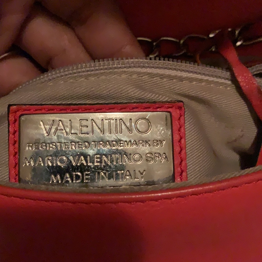 AUTHENTIC VALENTINO Orange shoulder bag PRELOVED - Picture 3 of 4